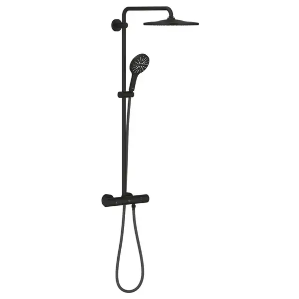 Grohe Rainshower 310 Душевая система с термостатом, черный матовый (22119KF0) Grohe Rainshower 310 Душевая система с термостатом, черный матовый (22119KF0)