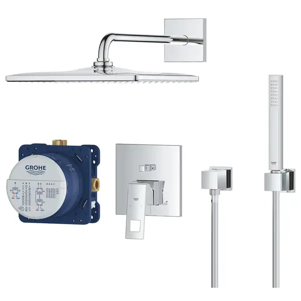 Grohe Eurocube Душевая система скрытого монтажа, хром (25238000) Grohe Eurocube Душевая система скрытого монтажа, хром (25238000)