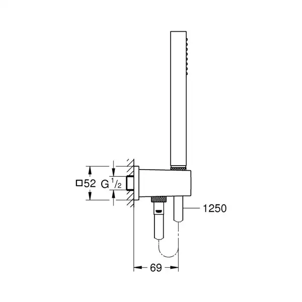 Душова система Grohtherm Cube (26405SC3), Grohe Душова система Grohtherm Cube (26405SC3), Grohe