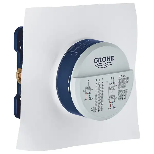 Душевая система скрытого монтажа с термостатом Grohe Grohtherm Cube c Tempesta Cube 250 (цвет - хром) (26415SC0) Душевая система скрытого монтажа с термостатом Grohe Grohtherm Cube c Tempesta Cube 250 (цвет - хром) (26415SC0)