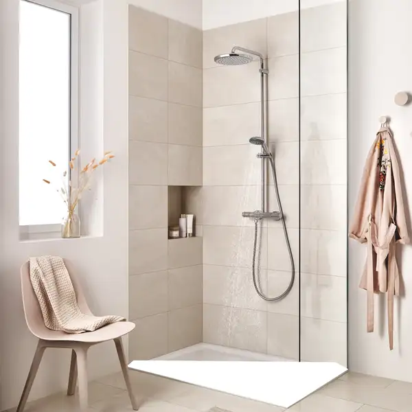 Душова система з термостатом для настінного монтажу Grohe Vitalio Start System 250 26816000