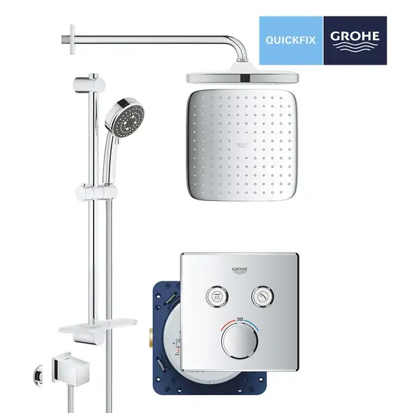 Душова система на 2 споживача прихованого монтажу Grohe SmartControl UA202801C2