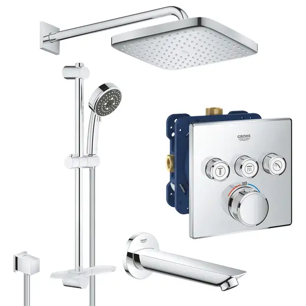 Душова система на 3 споживача прихованого монтажу Grohe SmartControl UA202801C3 Душова система на 3 споживача прихованого монтажу Grohe SmartControl UA202801C3
