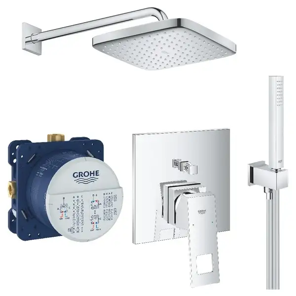 Душова система прихованого монтажу зі змішувачем Grohe Eurocube New Tempesta 250 (UA26415SC3) Душова система прихованого монтажу зі змішувачем Grohe Eurocube New Tempesta 250 (UA26415SC3)