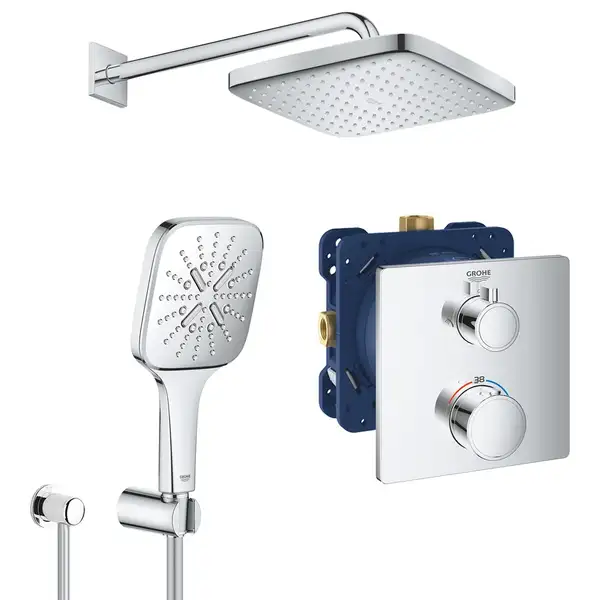 Душова система на 2 споживача прихованого монтажу Grohe Grohtherm UA26415SC7 Душова система на 2 споживача прихованого монтажу Grohe Grohtherm UA26415SC7