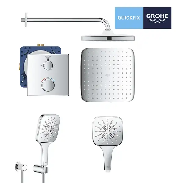 Душова система на 2 споживача прихованого монтажу Grohe Grohtherm UA26415SC7 Душова система на 2 споживача прихованого монтажу Grohe Grohtherm UA26415SC7