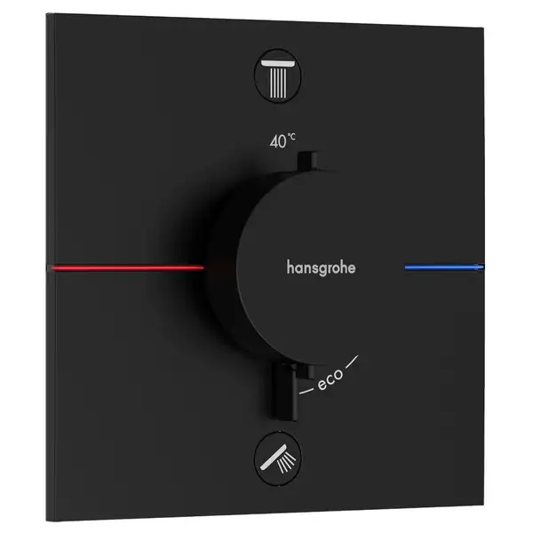Душова система прихованого монтажу Hansgrohe Raindance E 300х300 мм з термостатом ShowerSelect Comfort E (колір - чорний матовий)  1557226238670