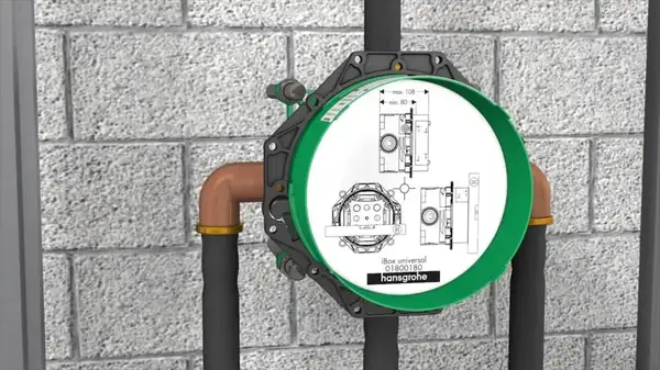 Душевая система скрытого монтажа Hansgrohe Pulsify Ø260 мм с термостатом Ecostat S (цвет - чёрный матовый) 1575824140670 Душевая система скрытого монтажа Hansgrohe Pulsify Ø260 мм с термостатом Ecostat S (цвет - чёрный матовый) 1575824140670