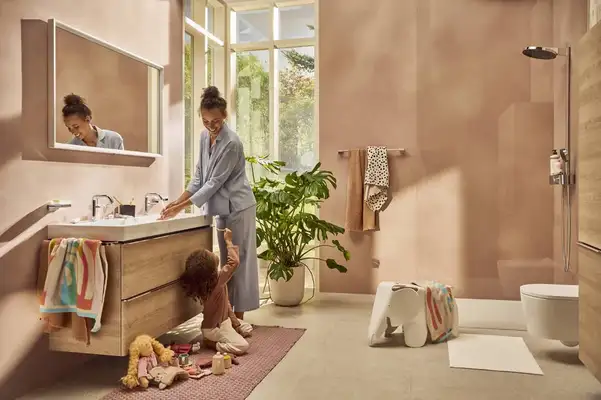 Душова система з термостатом Hansgrohe Pulsify Showerpipe 260 2jet EcoSmart із ShowerTablet Select 400 (колір - хром) 24241000 Душова система з термостатом Hansgrohe Pulsify Showerpipe 260 2jet EcoSmart із ShowerTablet Select 400 (колір - хром) 24241000