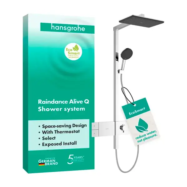 Hansgrohe Raindance Alive Q Душевая система, хром (24581000) Hansgrohe Raindance Alive Q Душевая система, хром (24581000)