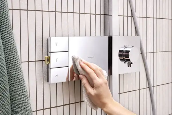 Душова система з термостатом Hansgrohe Raindance Alive Q 210/340 1jet EcoSmart з ShowerSelect Comfort, (колір - хром)  24591000