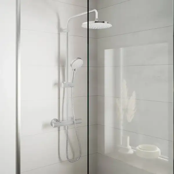 Hansgrohe Vernis Blend Душевая система с термостатом, хром (26276000) Hansgrohe Vernis Blend Душевая система с термостатом, хром (26276000)