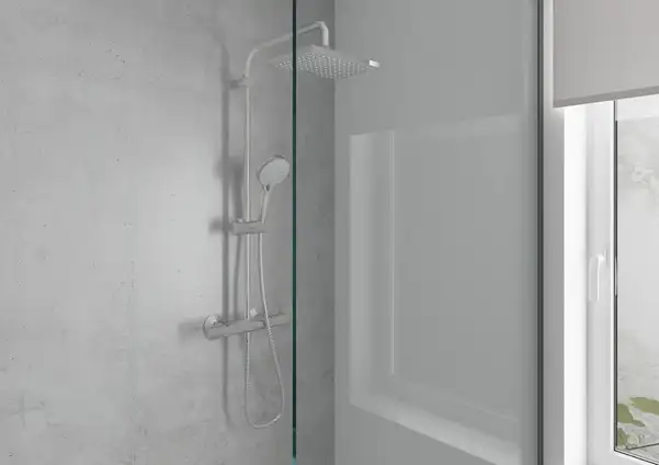 Душевая система с термостатом Hansgrohe Vernis Shape (цвет - хром) (26286000) фото 4 Aquada.com.ua Душевая система с термостатом Hansgrohe Vernis Shape (цвет - хром) (26286000) фото 4 Aquada.com.ua
