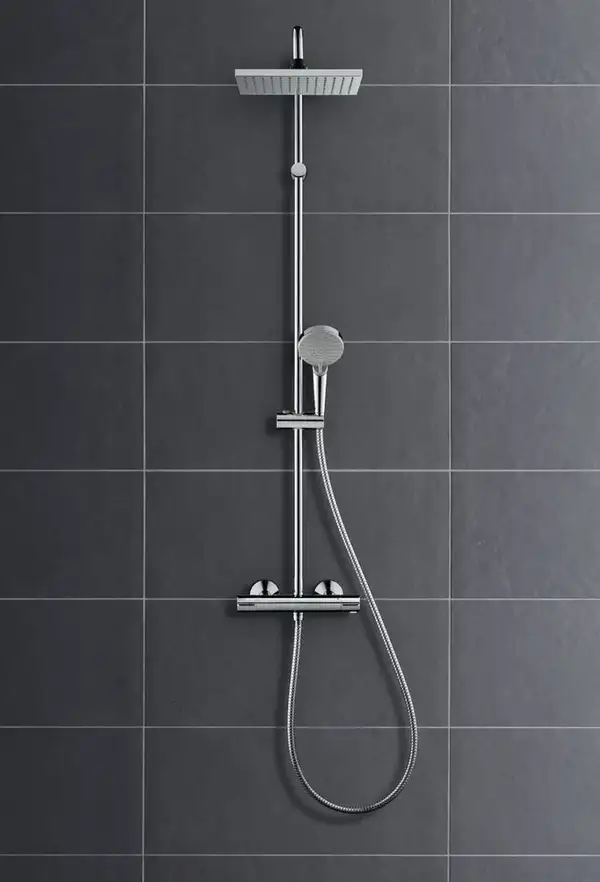 Душевая система с термостатом Hansgrohe Vernis Shape (цвет - хром) (26286000) фото 5 Aquada.com.ua Душевая система с термостатом Hansgrohe Vernis Shape (цвет - хром) (26286000) фото 5 Aquada.com.ua