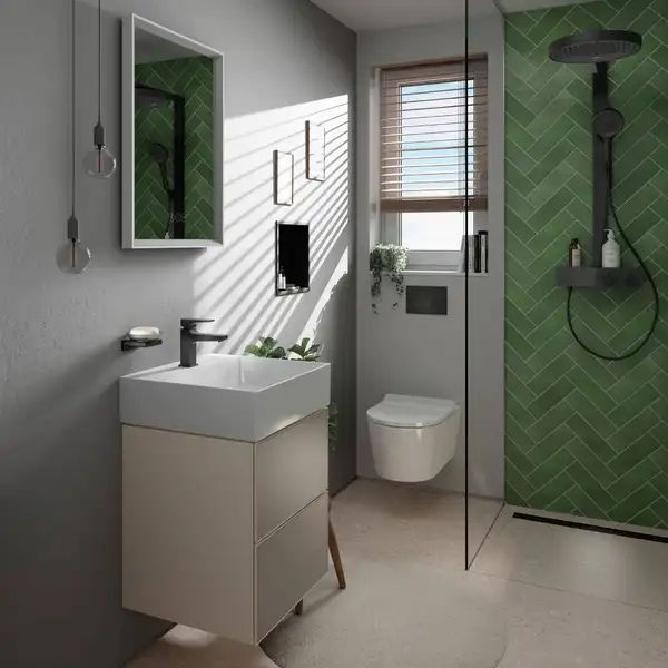 Hansgrohe Rainfinity Showerpipe 360, черный матовый (26853670)