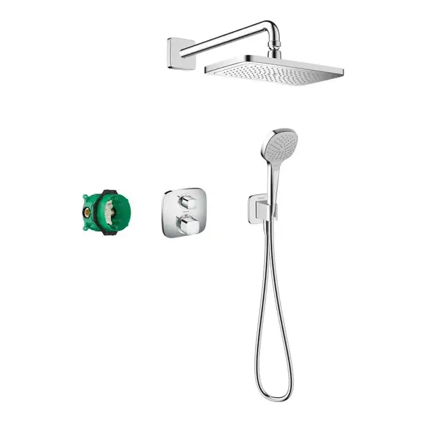 Hansgrohe Croma E 280 1jet Ecostat E, душевая система, хром (27953000) Hansgrohe Croma E 280 1jet Ecostat E, душевая система, хром (27953000)