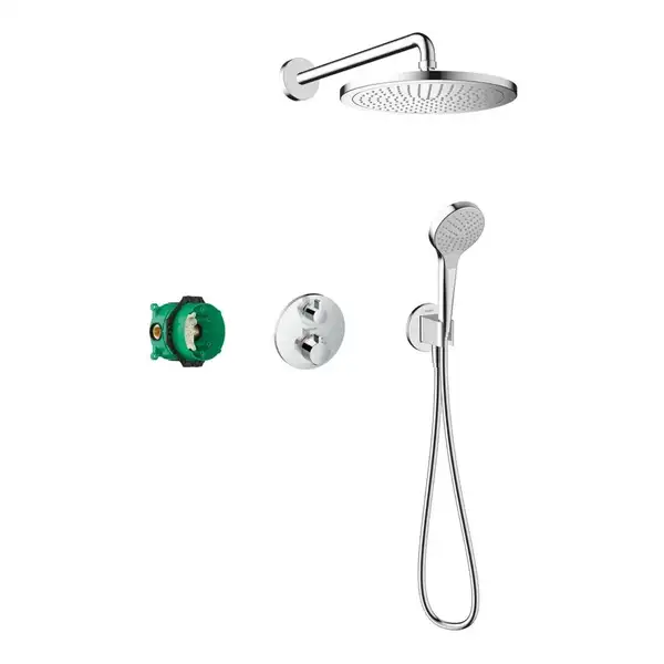 Душова система Hansgrohe Croma E 280 1jet Ecostat S 7 в 1, хром (27954000)