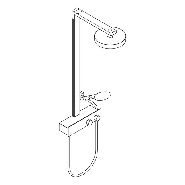 Душевая система с термостатом Hansgrohe Rainfinity Showerpipe 250 1jet EcoSmart с ShowerTablet 350 (цвет - чёрный матовый) 28742670 Душевая система с термостатом Hansgrohe Rainfinity Showerpipe 250 1jet EcoSmart с ShowerTablet 350 (цвет - чёрный матовый) 28742670