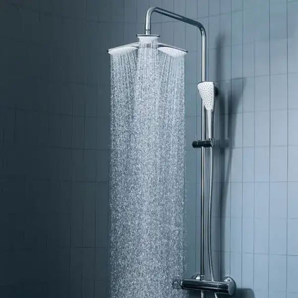 Fizz Dual Shower System з термостатом 6709505-00 верхній душ+ручний душ (розпродаж) Kludi НІМЕЧЧИНА Fizz Dual Shower System з термостатом 6709505-00 верхній душ+ручний душ (розпродаж) Kludi НІМЕЧЧИНА
