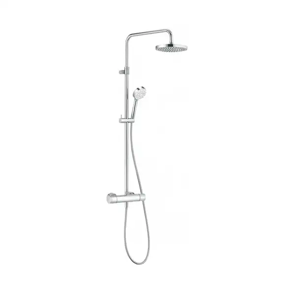 Logo Dual Shower System з термостатом 6809505-00 верхній душ+ручний душ, хром Kludi НІМЕЧЧИНА Logo Dual Shower System з термостатом 6809505-00 верхній душ+ручний душ, хром Kludi НІМЕЧЧИНА