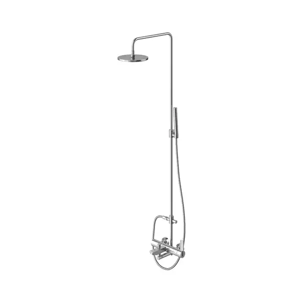 Душевой гарнитур KOHLMAN DEXAME CHROME с изливом (QW277D)