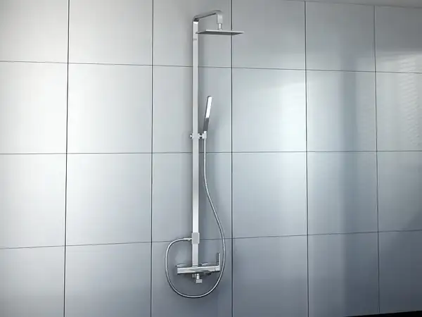 Душевой гарнитур KOHLMAN FOXAL CHROME с изливом (QW277F)