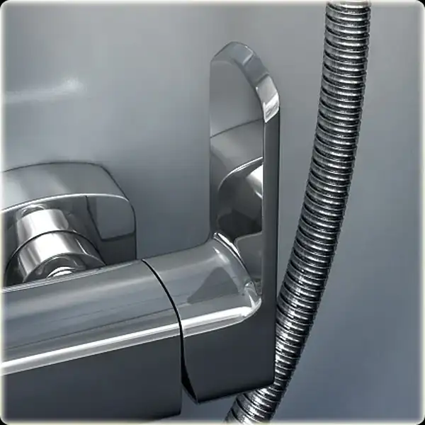 Душевой гарнитур KOHLMAN FOXAL CHROME с изливом (QW277F)