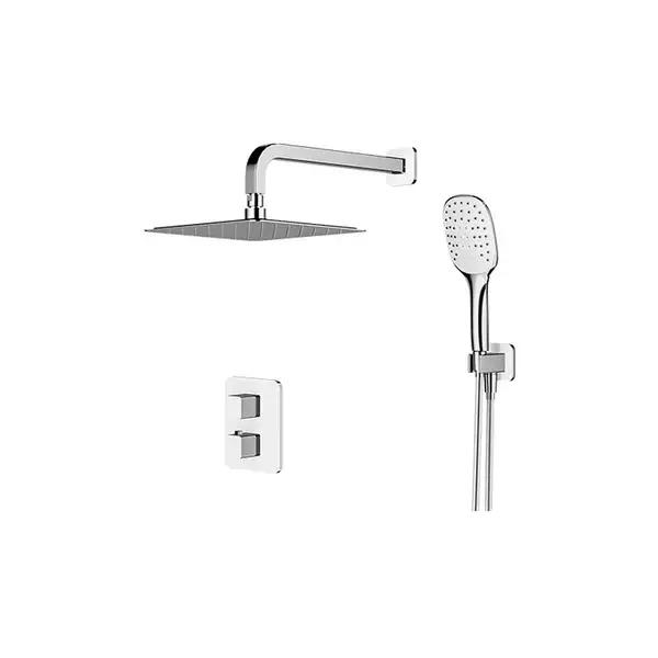 душова система прихованого монтажу з термостатом Omnires Parma chrome/white (SYSPM17ACRB) душова система прихованого монтажу з термостатом Omnires Parma chrome/white (SYSPM17ACRB)