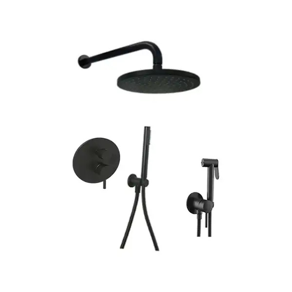 Душевая система скрытого монтажа Paffoni Shower Ø 225 мм + гигиенический душ Paffoni Tweet Round Mix (цвет - чёрный матовый) (KITLIG018NO+ZDUP110NO) фото 1 Aquada.com.ua Душевая система скрытого монтажа Paffoni Shower Ø 225 мм + гигиенический душ Paffoni Tweet Round Mix (цвет - чёрный матовый) (KITLIG018NO+ZDUP110NO) фото 1 Aquada.com.ua