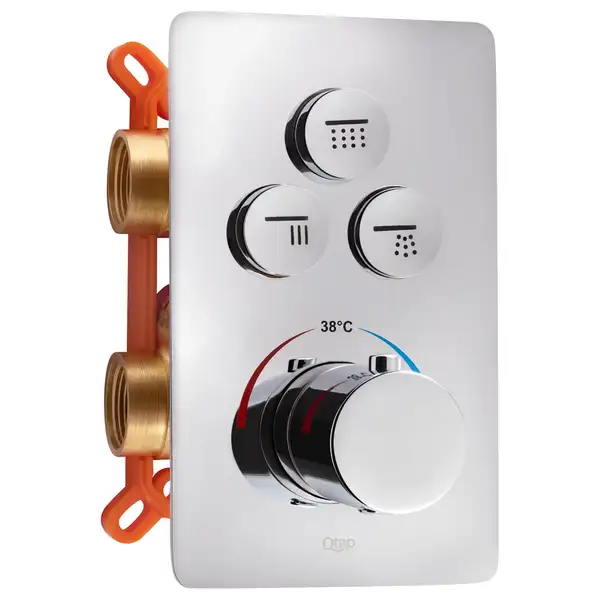Термостатическая душевая система скрытого монтажа Qtap Votice QT6443T105NKCSET Термостатическая душевая система скрытого монтажа Qtap Votice QT6443T105NKCSET