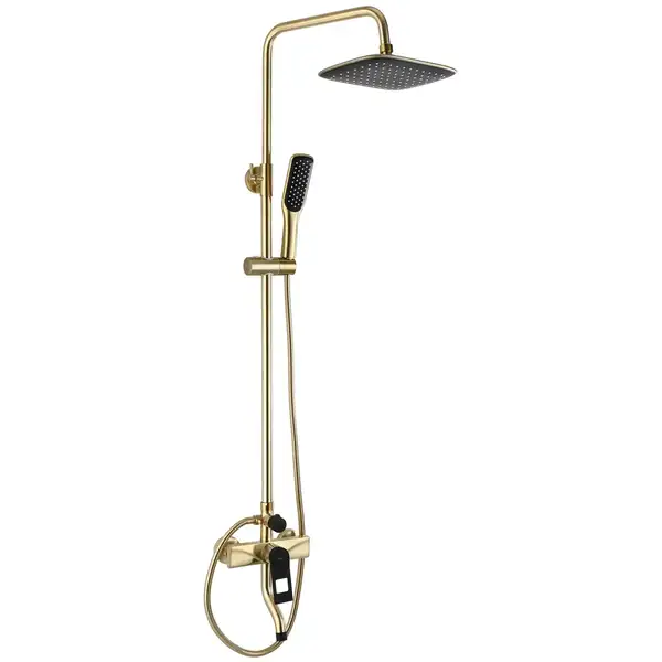 Душевой гарнитур REA SOUL BRUSHED GOLD с изливом (REA-B9962)