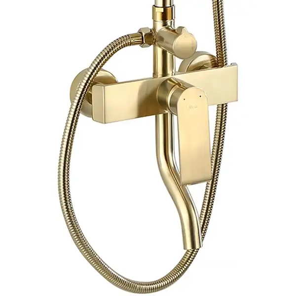 Душевой гарнитур REA HASS BRUSHED GOLD с изливом (REA-B9972)