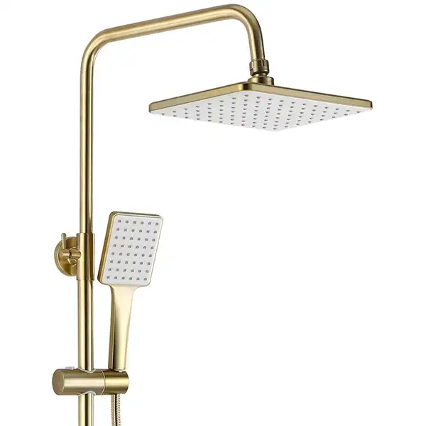Душевой гарнитур REA HASS BRUSHED GOLD с изливом (REA-B9972)