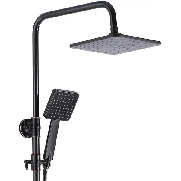 Душевой гарнитур REA BLADE OLD BLACK с изливом (REA-B9976)