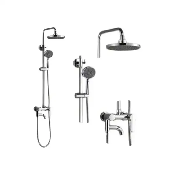 Душевой гарнитур REA LOFT хром с изливом (REA-P0223) Душевой гарнитур REA LOFT хром с изливом (REA-P0223)