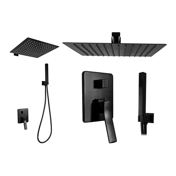 Душевой гарнитур REA SONIC BLACK черный (REA-P0369) Душевой гарнитур REA SONIC BLACK черный (REA-P0369)