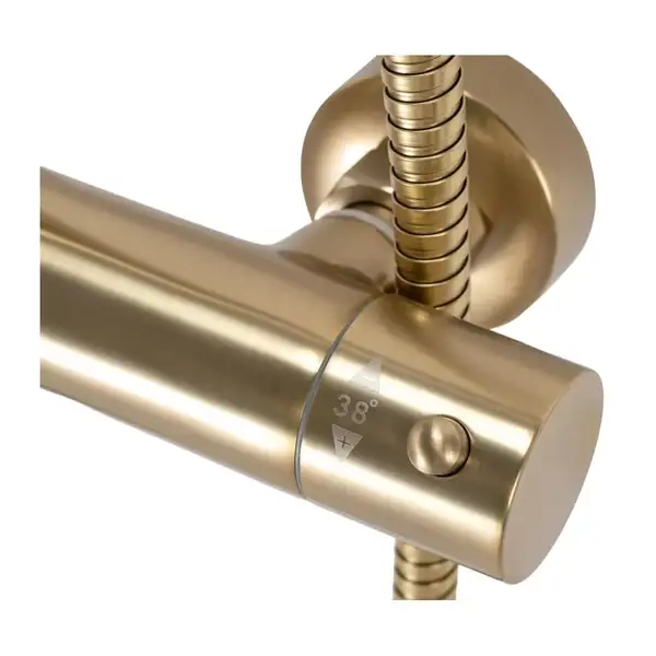 Душевой гарнитур REA PAROT BRUSHED GOLD с термостатом (REA-P2323) Душевой гарнитур REA PAROT BRUSHED GOLD с термостатом (REA-P2323)
