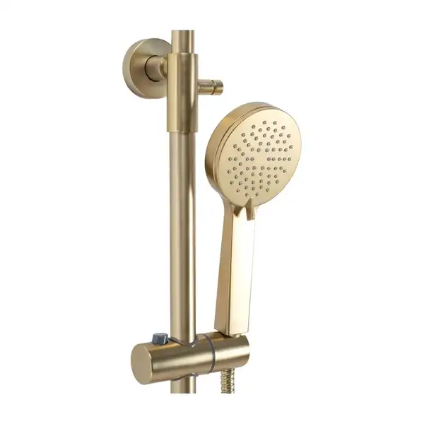 Душевой гарнитур REA PAROT BRUSHED GOLD с термостатом (REA-P2323) Душевой гарнитур REA PAROT BRUSHED GOLD с термостатом (REA-P2323)