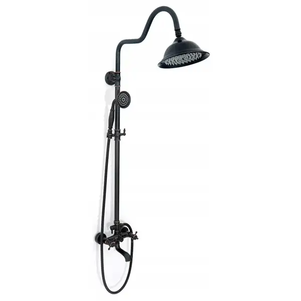 Душевой гарнитур REA RETRO OLD BLACK черный (REA-P2366) Душевой гарнитур REA RETRO OLD BLACK черный (REA-P2366)
