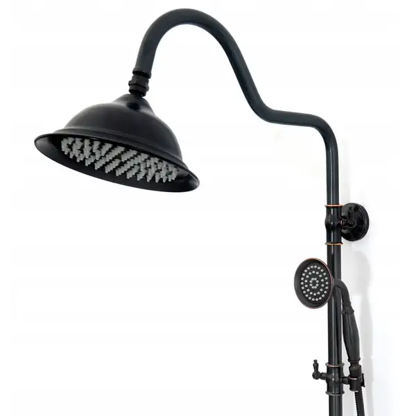 Душевой гарнитур REA RETRO OLD BLACK черный (REA-P2366) Душевой гарнитур REA RETRO OLD BLACK черный (REA-P2366)