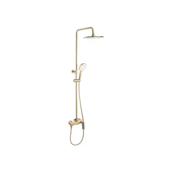 Душевой гарнитур REA AVALON BRUSHED GOLD матовое золото с изливом (REA-P2400) Душевой гарнитур REA AVALON BRUSHED GOLD матовое золото с изливом (REA-P2400)