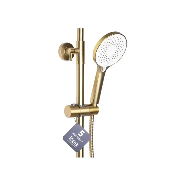 Душевой гарнитур REA AVALON BRUSHED GOLD матовое золото с изливом (REA-P2400) Душевой гарнитур REA AVALON BRUSHED GOLD матовое золото с изливом (REA-P2400)