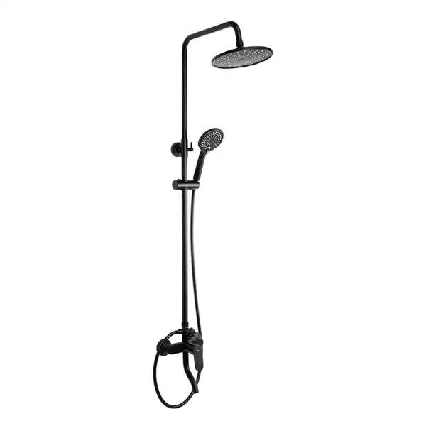 Душевой гарнитур REA SALTON BLACK черный с изливом (REA-P2409) Душевой гарнитур REA SALTON BLACK черный с изливом (REA-P2409)