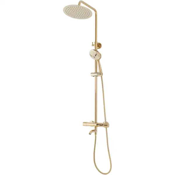 Rea Lungo Gold Душевая система, золотой (REA-P4114) Rea Lungo Gold Душевая система, золотой (REA-P4114)