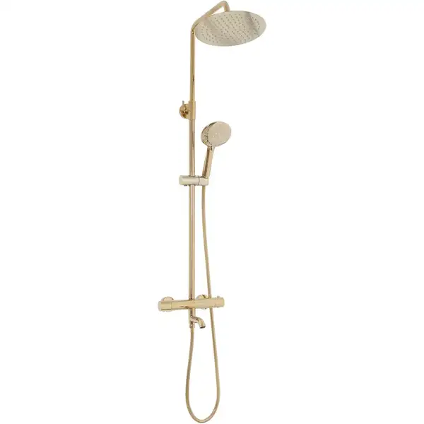 Rea Lungo Gold Душевая система, золотой (REA-P4114) Rea Lungo Gold Душевая система, золотой (REA-P4114)
