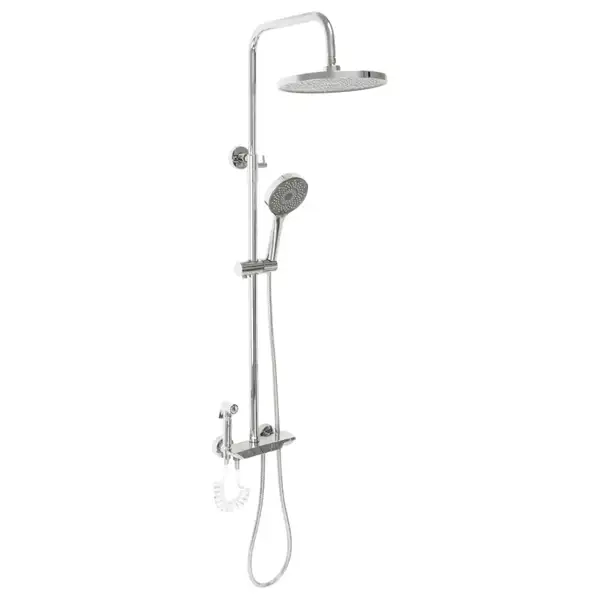 Душевой гарнитур REA MAX CHROME с изливом (REA-P6616) Душевой гарнитур REA MAX CHROME с изливом (REA-P6616)