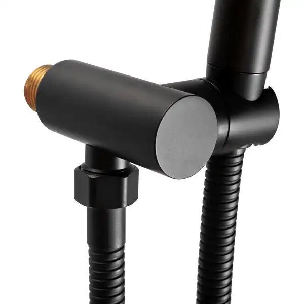 Душевая система REA MILER BLACK c термостатом + BOX скрытого монтажа (REA-P6713)