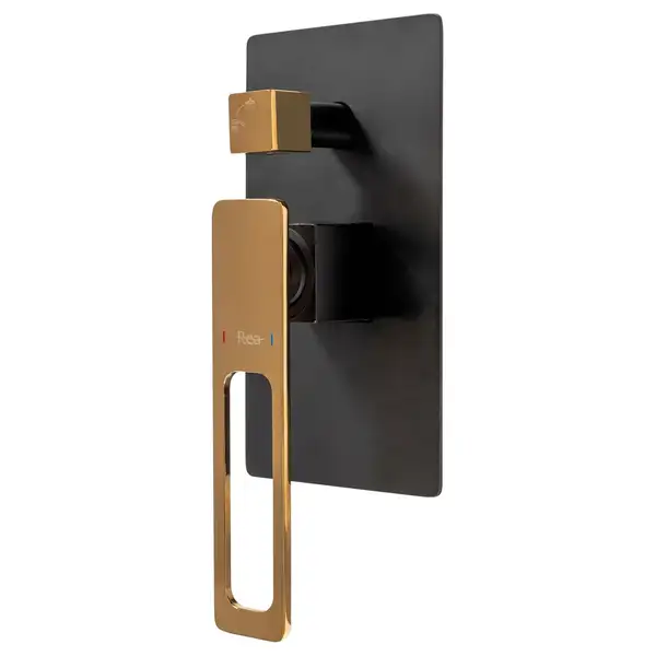 Душевой гарнитур скрытого монтажа REA SOHO BLACK AND GOLD (REA-P6950) Душевой гарнитур скрытого монтажа REA SOHO BLACK AND GOLD (REA-P6950)