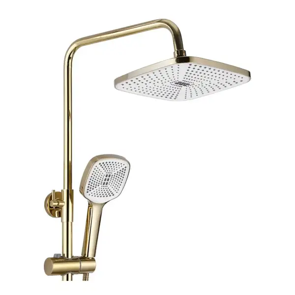 Душевой гарнитур REA ARGUS GOLD золотой с изливом (REA-P7840) Душевой гарнитур REA ARGUS GOLD золотой с изливом (REA-P7840)