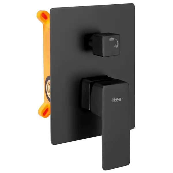 Душовий гарнітур прихованого монтажу REA ORIX BLACK + BOX чорний матовий (REA-P8465)
